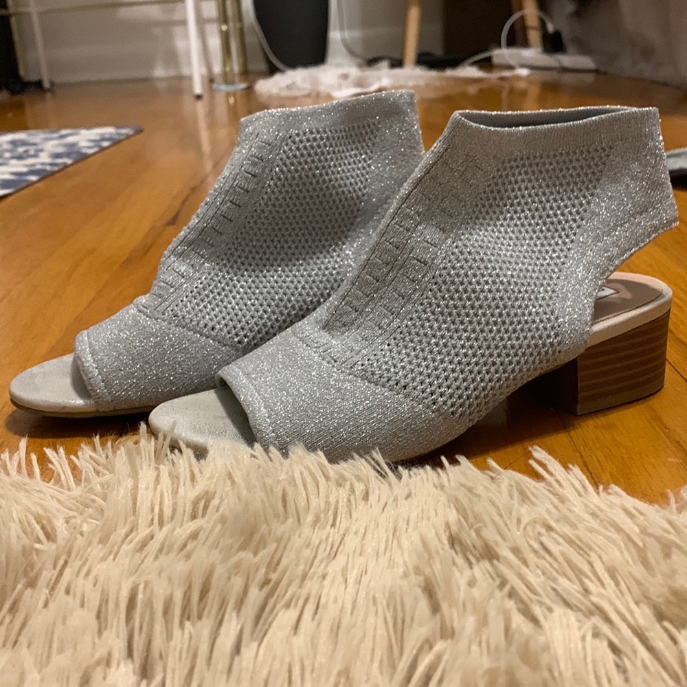 Silver heels Steve Madden